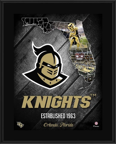 UCF Knights 10.5" x 13" 2018 Sublimated State Plaque Cover