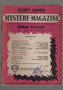 MYSTERE MAGAZINE n°28 MAI 1950 C. RAWSON-DALE CLARK-C. FAYARD-STRIBLING - Imagen 1 de 2