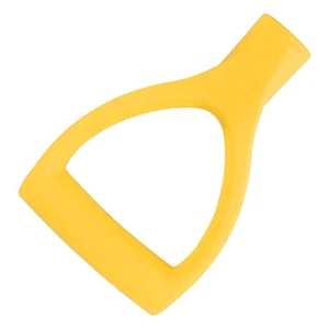 (Yellow)32mm Shaped Plastic Grip Shovel Handle Replacement Spades Forks Garden - Picture 1 of 12
