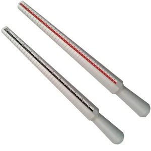 Aluminum Ring Stick Mandrel 4 markings US 1-15 Measuring Sizing Jewelers Tool - Picture 1 of 6