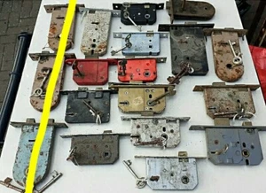 Vintage old Antique Motice Internal Door Lock with Keys mixed sizes 20 available - Picture 1 of 7