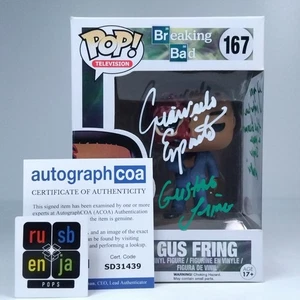 Funko Pop! Breaking Bad Dead Gus Fring Signed Quoted Giancarlo Esposito COA #167 - Picture 1 of 10