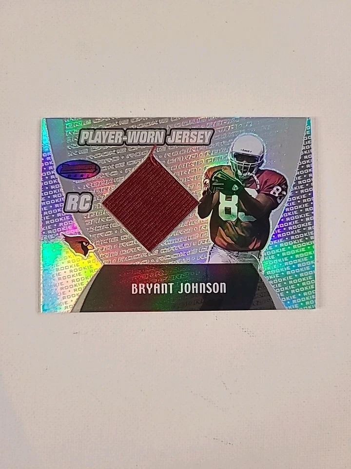 Bryant Johnson Cardinals 2003 Bowman's Best Player Worn Jersey #91 Rookie RC - Image 1 of 2