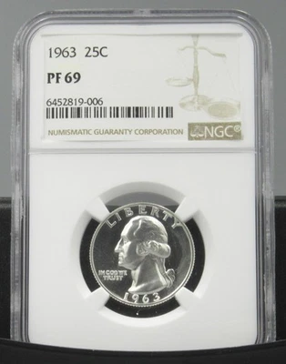 1963 Washington Quarter NGC PF69 - Image 1 of 2
