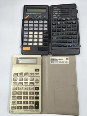 Lot of 2 Texas Instruments Calculators BA-II and SC-10 - Untested - Image 1 of 4