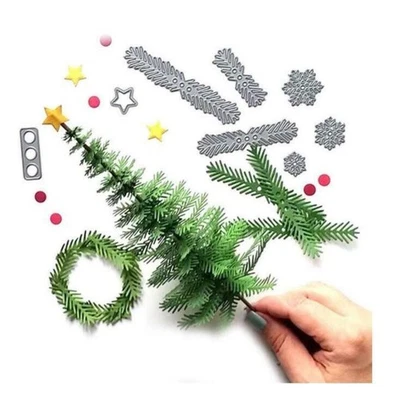 Christmas tree garland Stanzschablone Cutting dies Scrapbooking Embossing DIY - Bild 1 von 4