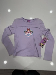 Vintage 2001 The Powerpuff Girls Y2K Kinder XL 14/16 Cartoon Network neu mit Etikett - Bild 1 von 10