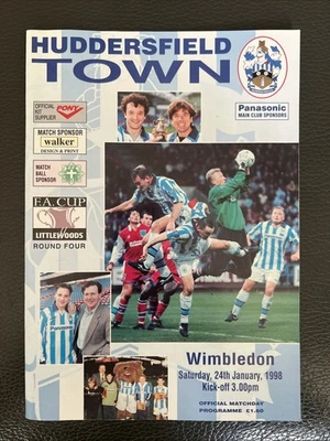 24.1.1998. Huddersfield Town v Wimbledon (FA Cup 4th Round). - Image 1 of 2