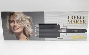 Máquina de agudos Cortex Beauty CERAMIC Waver de 3 barriles caja dañada negra - Imagen 1 de 13
