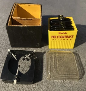 Kodak Polycontrast Filter Kit With Filter Holder Made In USA  - Picture 1 of 5