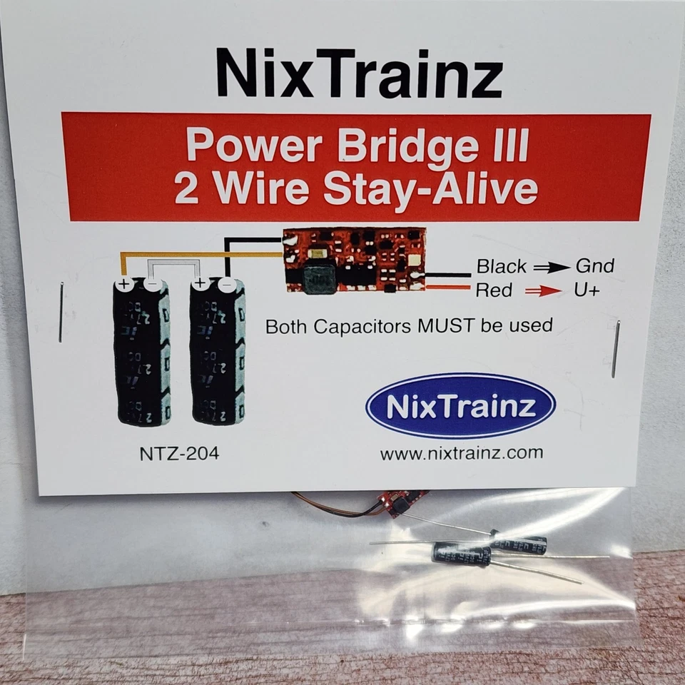 NIX Trainz NTZ-204 Power Bridge Three 2 Wire Stay Alive System Model Railroads - Image 1 of 1