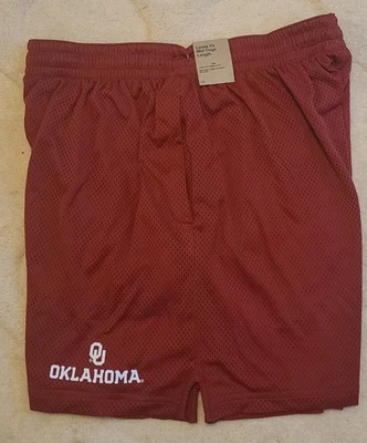 Oklahoma Sooners OU Nike Dri-Fit Loose Fit Mid Thigh Length Mesh Shorts Mens 2XL - Image 1 of 4