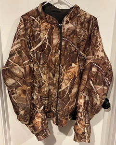 Vintage Cabelas Reversible Full Zip Jacket Advantage Max-4 HD Camo SZ XL - Picture 1 of 5