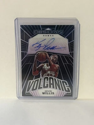 22-23 Panini Obsidian Volcanic Signatures Kevin Willis Electric Etch Purple /75 - Image 1 of 2