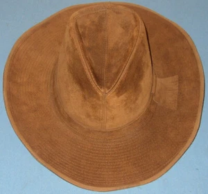 Cappello da cowboy vintage Resistol autoconforme in pelle marrone ranchman taglia 7 PULITO - Foto 1 di 8
