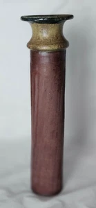 Large slim studio pottery vase, funky design, signed to base, Circa 1960-70 - Picture 1 of 17