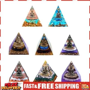 Fuaensm Orgonit Pyramide Buddha-Statue Orgonit Pyramid Kristall Pyramide 6cm Rei - Bild 1 von 14