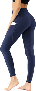 High Waist Yoga Pants with Pockets, Workout Pants for Women, Yoga Leggings with - Picture 1 of 12