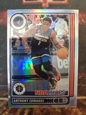 Anthony Edwards 2022 Chronicles NBA Hoops Premium Stock Silver#587 Timberwolves  - Image 1 of 2