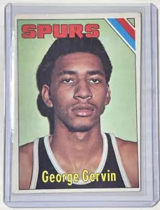 Topps #233 1975 ""Hombre de hielo"" Gervin San Antonio Spurs - Imagen 1 de 3