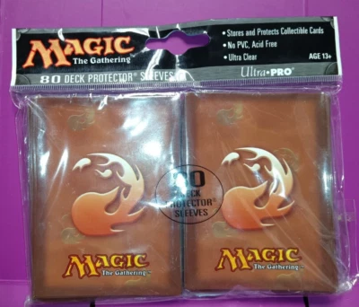 Ultra Pro Magic The Gathering MTG 80 Deck Protector Sleeves MANA RED #24532 - Image 1 of 2