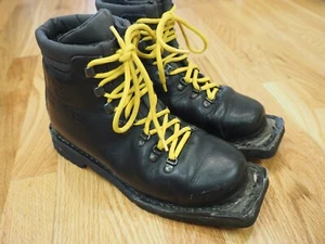 Asolo Sport Snowfield II 3-pin Touring Black Leather Ski Boots Women's Size 6 - Picture 1 of 9