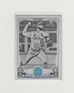 Carta Rookie 2019 Topps Gypsy Queen Daniel Poncedeleon #144 nero bianco RC 17/50 - Foto 1 di 2
