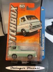 Matchbox Adventure City (2012) Blue 1966 Dodge A100 Pickup Toy Truck 11/120 - Picture 1 of 12