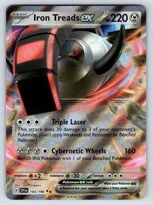 Iron Treads ex 143/198 Scarlet & Violet Ultra Rare Holo Pokemon Card - Picture 1 of 11