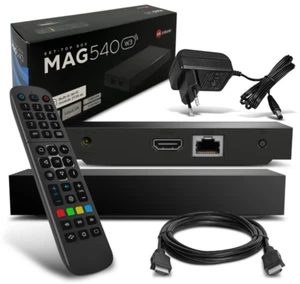 MAG 540w3 IPTV Set Top Box 1GB RAM 4K HEVC H 265 prend en charge Linux WLAN inté - Imagen 1 de 10