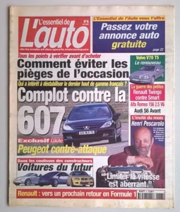L'essentiel de l'auto - N°6 d'avril 2000 - Volvo V70 T5 /Twingo vs Smart/ 607 - Imagen 1 de 11