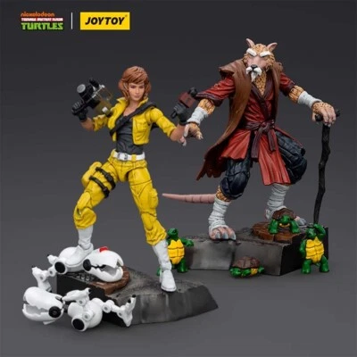 JOYTOY 1/18 JT00669 TMNT-April O'Neil JT00652 TMNT-Splinter Anime Action Figures - Image 1 of 4