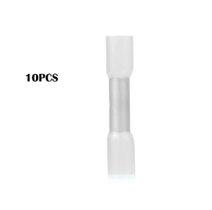 10 Stück Weiß 26-22 AWG Wärmeschrumpf Stoßverbinder Wasserdicht Marine Auto Crimp - Bild 1 von 7