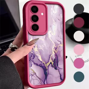 Marble Phone Case For Samsung A16 A15 S24 Ultra A55 A35 A54 S23 Silicone Cover - Picture 1 of 14