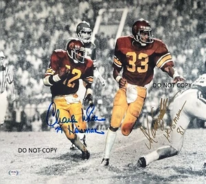 MARCUS ALLEN & CHARLES WHITE - USC Autographed Signed 8x10 Reprint Photo !! - Picture 1 of 1