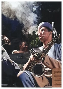 Reproduktion Vintage ""Dexter Gordon"" Jazz Poster, Wandkunst, Größe A2 - Bild 1 von 1