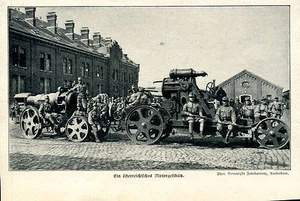 Ein österreichisches Motorgeschütz---WK.1914- Zeitungsausschnitt-- aus 1914 - Picture 1 of 1