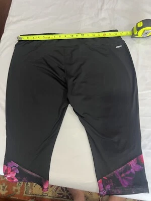 Pantalones deportivos de yoga elásticos pequeños para mujer Athletic Works talla XXL/2XG (20) negros Foto 1 de 4