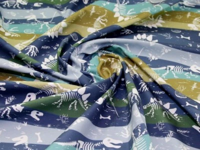 Minerva Fleece Rücken Softshell Beschichtungsstoff blau & grün - pro Meter - Bild 1 von 4