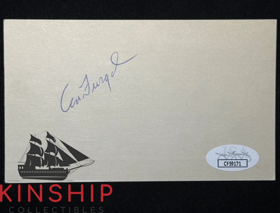 Ed Furgol signed 3x5 Index Card JSA COA Rare US Open Golf Auto I128 - Image 1 of 1