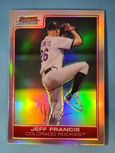 2006 Bowman Chrome REFRACTOR Jeff Francis Colorado Rockies #78 ⚾ - Picture 1 of 2