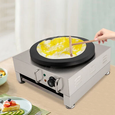 2200W 16 Inch Electric Crepe Maker Pancake Machine Temperature Control - Image 1 of 4