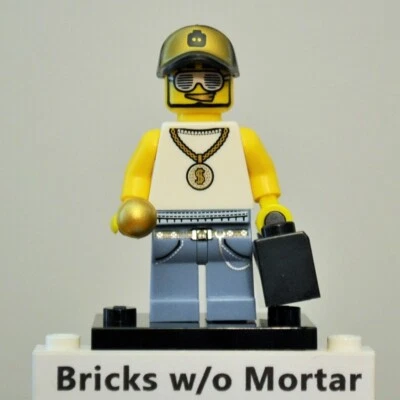 New Genuine LEGO Rapper Minifig with Boombox and Microphone Series 3 8803 - Image 1 of 4
