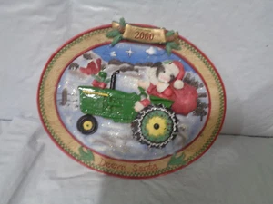 Enesco 2000 - Mary's Moo Moos - Deere Santa - placa tractora navideña #725757 - Imagen 1 de 2