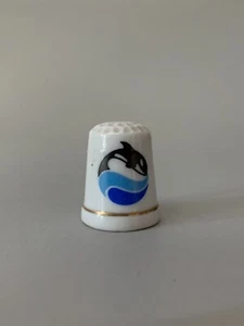 Sea World thimble, Shamu thimble, souvenir thimble, keepsake thimble, EUC - Picture 1 of 6