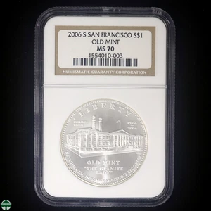 2006-S San Francisco Old Mint Commemorative Dollar NGC MS 70 - Picture 1 of 2
