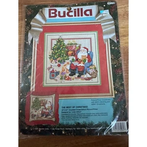 The Best of Christmas Cross Stitch Kit Santa Claus Linda Gillum Bucilla #82964 - Picture 1 of 4