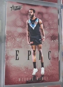 2025 AFL Select Footy Stars - Epic Red - Willie Rioli - Port Adelaide - Picture 1 of 1