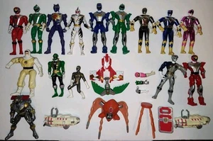 Konvolut 25 Vintage Bandai Power Rangers Figuren & Teile 1990er 2000er Ersatz - Bild 1 von 8