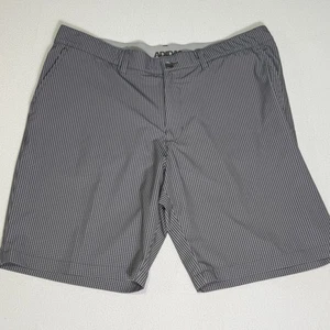 Adidas Ultimate 365 Chino Golf Shorts Men’s 38 Grey 10" Inseam Casual Checkered - Picture 1 of 4
